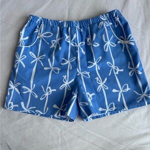 The Beaufort Bonnet Shirley Shorts 12 Barbados Blue White Braselton Bow nautical